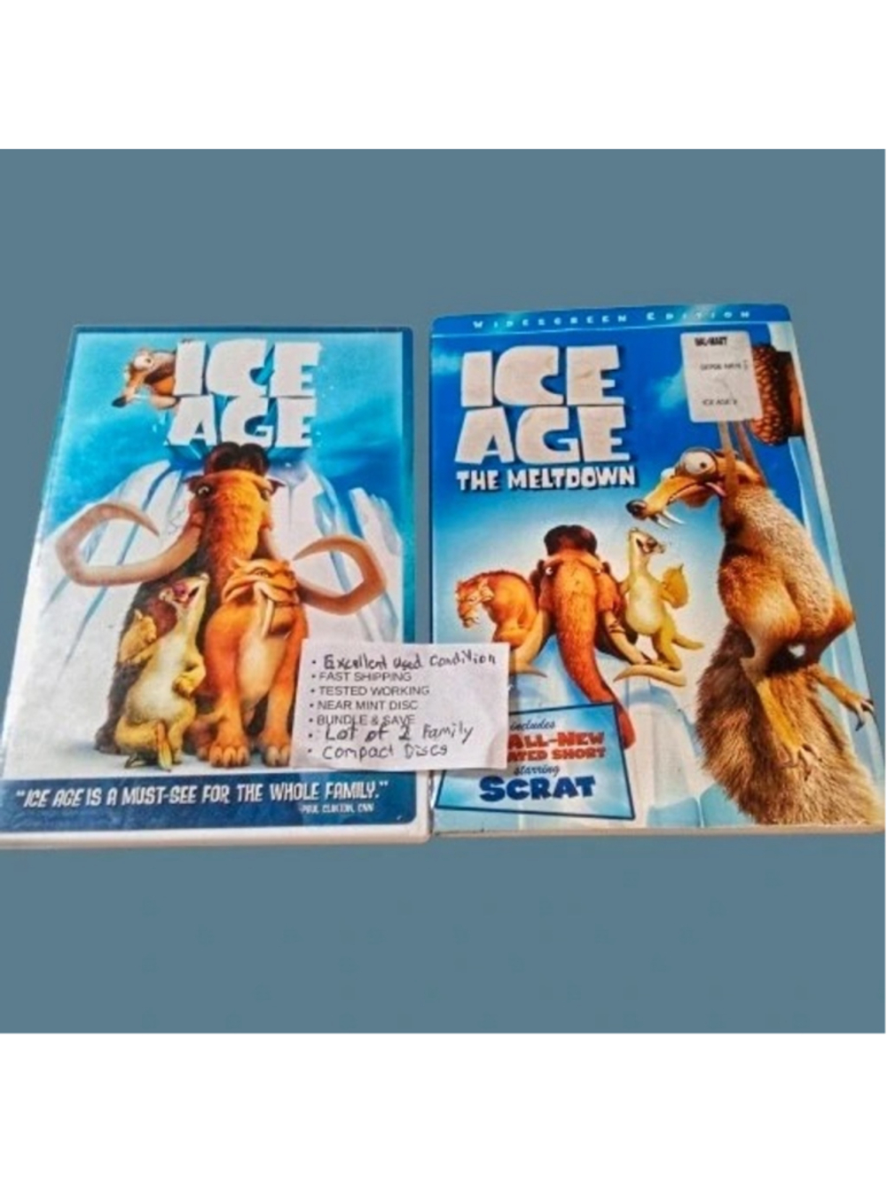 Ice Age and Ice Age The Meltdown DVD Lot of 2